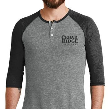 Cedar Ridge henley 3/4 sleeve t-shirt