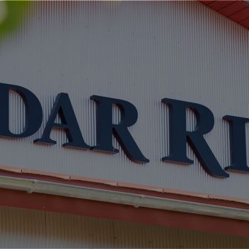 Cedar Ridge sign